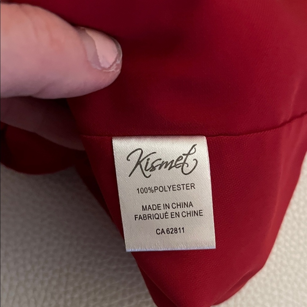 Kismet Elegant Red Camisole - Picture 4 of 5